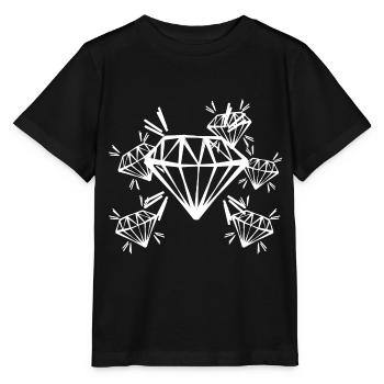 diamant - T-shirt bio MINI CREATOR Stanley/Stella Enfant - noir - Devant - Mikhail (115cm)