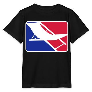 sport logo deck chair beach chair holiday st - Stanley/Stella MINI CREATOR Kids’ T-Shirt - black - Front - Mikhail (115cm)