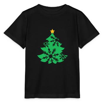 Christmas tree - Christmas tree - Stanley/Stella MINI CREATOR Kids’ T-Shirt - black - Front - Mikhail (115cm)