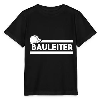 Bauleiter - Baumeister - Baustelle - Bauherr - Stanley/Stella Kinder T-Shirt MINI CREATOR  - Schwarz - Vorne - Mikhail (115cm)