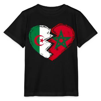 Maroc Algérie - T-shirt bio MINI CREATOR Stanley/Stella Enfant - noir - Devant - Mikhail (115cm)