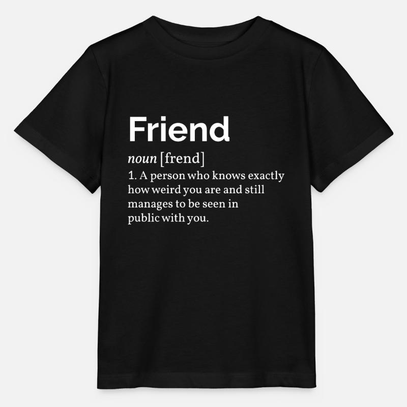 Freund Definition II - Stanley/Stella Kinder T-Shirt MINI CREATOR - Schwarz