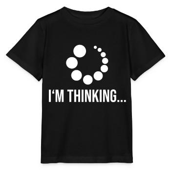 Je pense - T-shirt bio MINI CREATOR Stanley/Stella Enfant - noir - Devant - Mikhail (115cm)