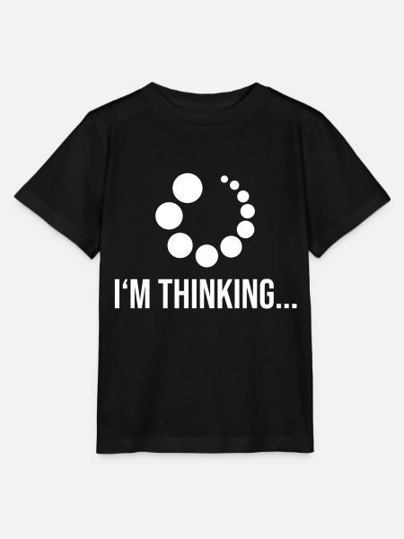 I'm thinking - Stanley/Stella Kinder T-Shirt MINI CREATOR  - Schwarz