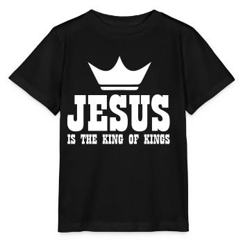 Jésus-Christ Dieu Dieu - T-shirt bio MINI CREATOR Stanley/Stella Enfant - noir - Devant - Mikhail (115cm)