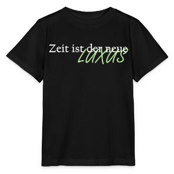 Zeit ist der neue Luxus - Stanley/Stella Kinder T-Shirt MINI CREATOR  - Schwarz - Vorne - Mikhail (115cm)