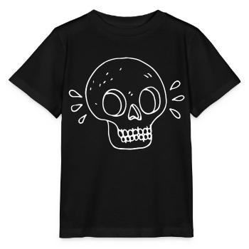 Tête de mort - T-shirt bio MINI CREATOR Stanley/Stella Enfant - noir - Devant - Mikhail (115cm)