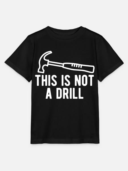Dies ist kein Drill - Stanley/Stella Kinder T-Shirt MINI CREATOR - Schwarz