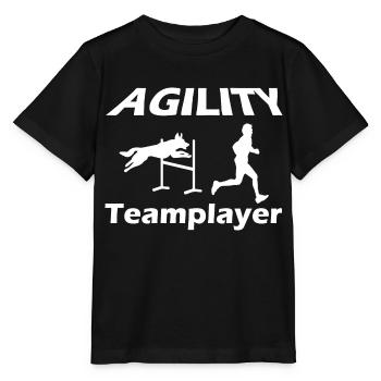 Agilité de chien de chien - T-shirt bio MINI CREATOR Stanley/Stella Enfant - noir - Devant - Mikhail (115cm)