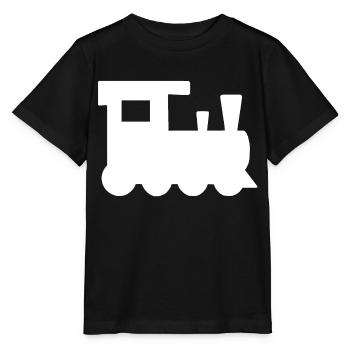 Lokomotive Kinderspielzeug Zug Bahn Verkehr - Stanley/Stella Kinder T-Shirt MINI CREATOR  - Schwarz - Vorne - Mikhail (115cm)