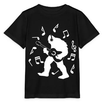 Bigfoot Sasquatch Yeti - Stanley/Stella Kinder T-Shirt MINI CREATOR  - Schwarz - Vorne - Mikhail (115cm)