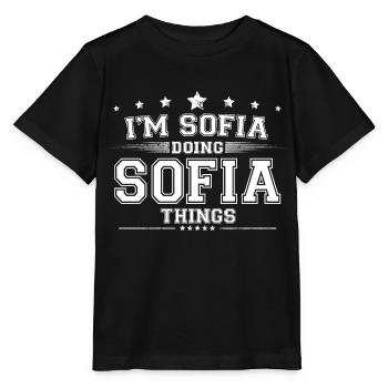 Sofia - T-shirt bio MINI CREATOR Stanley/Stella Enfant - noir - Devant - Mikhail (115cm)