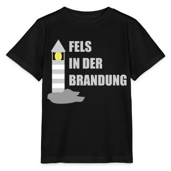 Fels in der Brandung - Stanley/Stella Kinder T-Shirt MINI CREATOR  - Schwarz - Vorne - Mikhail (115cm)