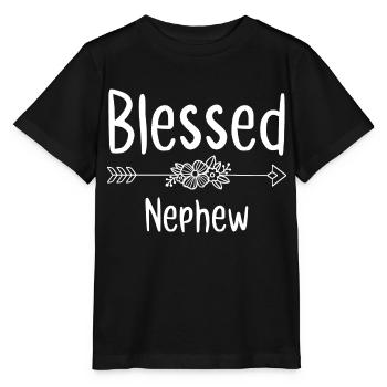 Gesegneter Neffe - Stanley/Stella Kinder T-Shirt MINI CREATOR  - Schwarz - Vorne - Mikhail (115cm)
