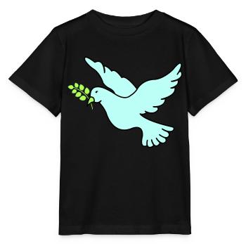 Colombe de la Paix - T-shirt bio MINI CREATOR Stanley/Stella Enfant - noir - Devant - Mikhail (115cm)