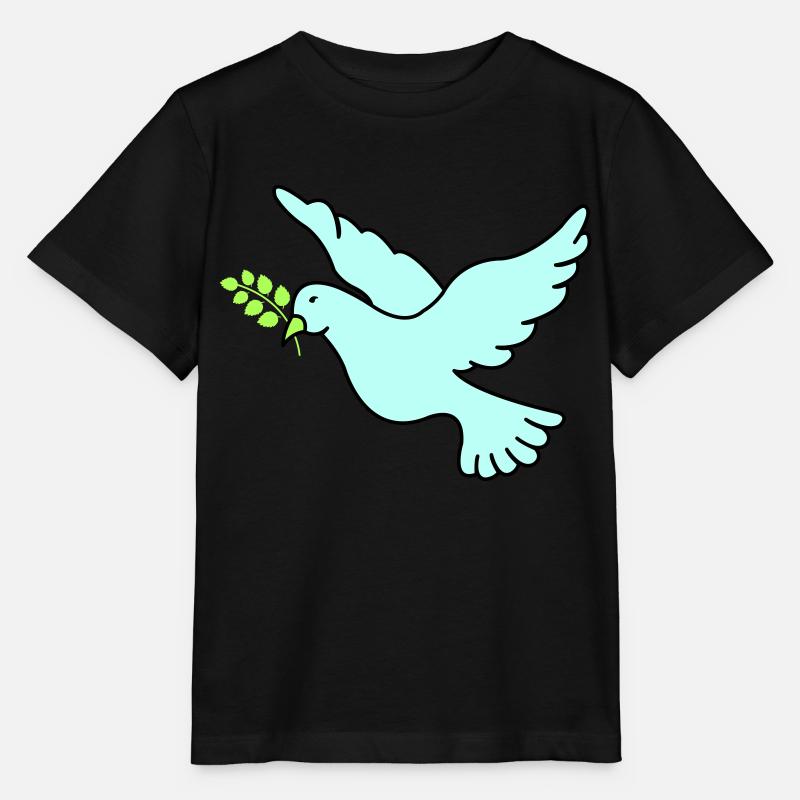 Friedenstaube - Stanley/Stella Kinder T-Shirt MINI CREATOR  - Schwarz