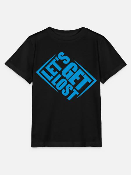 Lets Get Lost - Stanley/Stella Kinder T-Shirt MINI CREATOR - Schwarz