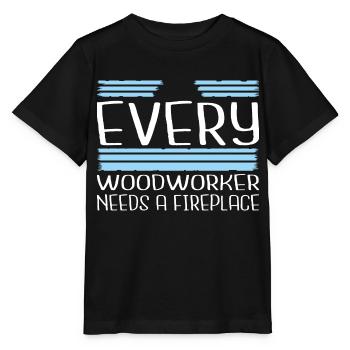 plombier dictons charpentier travaux tshirts - T-shirt bio MINI CREATOR Stanley/Stella Enfant - noir - Devant - Mikhail (115cm)