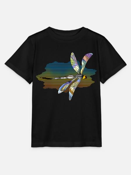 Libelle - Stanley/Stella Kinder T-Shirt MINI CREATOR  - Schwarz