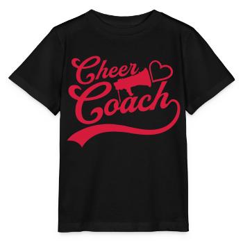 Cher Mégaphone Cheer Coach - T-shirt bio MINI CREATOR Stanley/Stella Enfant - noir - Devant - Mikhail (115cm)