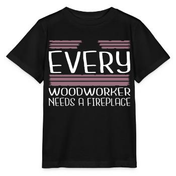 geek hobbyists lumber present logging plumber - Stanley/Stella Kinder T-Shirt MINI CREATOR  - Schwarz - Vorne - Mikhail (115cm)