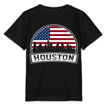 Houston Vereinigte Staaten von Amerika - Stanley/Stella Kinder T-Shirt MINI CREATOR  - Schwarz - Vorne - Mikhail (115cm)