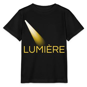 lumière jaune - T-shirt bio MINI CREATOR Stanley/Stella Enfant - noir - Devant - Mikhail (115cm)