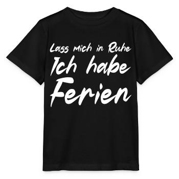 Ich habe Ferien - Stanley/Stella Kinder T-Shirt MINI CREATOR  - Schwarz - Vorne - Mikhail (115cm)
