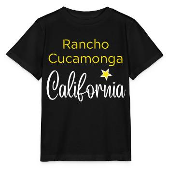 Rancho Cucamonga California - T-shirt bio MINI CREATOR Stanley/Stella Enfant - noir - Devant - Mikhail (115cm)