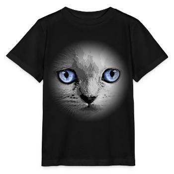 Kitty Kitten Cat - Stanley/Stella MINI CREATOR Kids’ T-Shirt - black - Front - Mikhail (115cm)