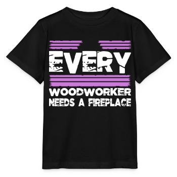 apprentice tree feller love - Stanley/Stella MINI CREATOR Kids’ T-Shirt - black - Front - Mikhail (115cm)