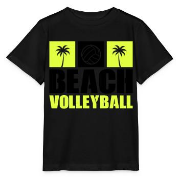 Beach-volley - T-shirt bio MINI CREATOR Stanley/Stella Enfant - noir - Devant - Mikhail (115cm)