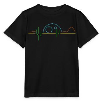 desert horizon - Stanley/Stella MINI CREATOR Kids’ T-Shirt - black - Front - Mikhail (115cm)