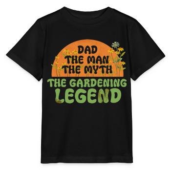 Gardening Gardeners Gardening Digging Plant - Stanley/Stella MINI CREATOR Kids’ T-Shirt - black - Front - Mikhail (115cm)