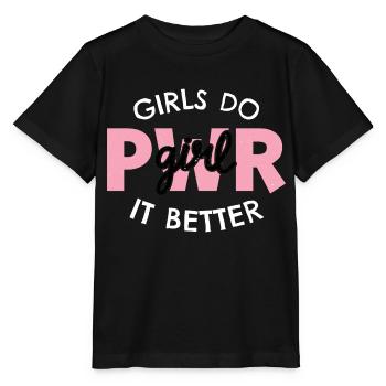 Girls do it better - Stanley/Stella Kinder T-Shirt MINI CREATOR  - Schwarz - Vorne - Mikhail (115cm)