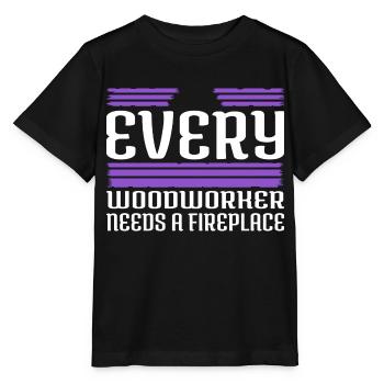lumber funny carpenter joke wood - Stanley/Stella Kinder T-Shirt MINI CREATOR  - Schwarz - Vorne - Mikhail (115cm)