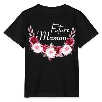 future maman idée cadeau - T-shirt bio MINI CREATOR Stanley/Stella Enfant - noir - Devant - Mikhail (115cm)