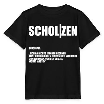 Scholzen - Stanley/Stella Kinder T-Shirt MINI CREATOR  - Schwarz - Vorne - Mikhail (115cm)