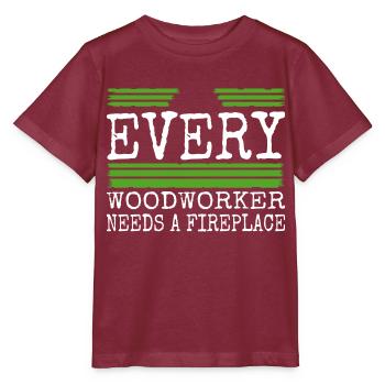 humor blogger aaron carpenter tshirts axes - Stanley/Stella MINI CREATOR Kids’ T-Shirt - burgundy - Front - Kain (125cm)