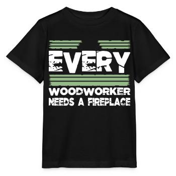 carpenter saw carpenter funny tshirts cutter - Stanley/Stella Kinder T-Shirt MINI CREATOR  - Schwarz - Vorne - Mikhail (115cm)