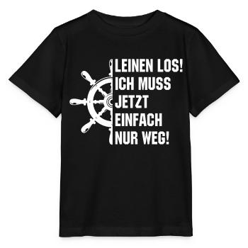 Leinen los - ich muss einfach nur weg - Stanley/Stella Kinder T-Shirt MINI CREATOR  - Schwarz - Vorne - Mikhail (115cm)