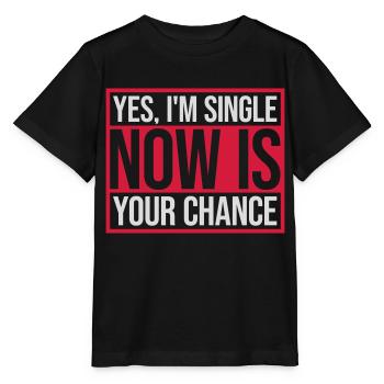 célibataire maintenant votre chance - T-shirt bio MINI CREATOR Stanley/Stella Enfant - noir - Devant - Mikhail (115cm)