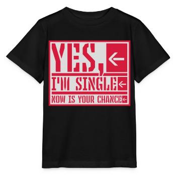 célibataire maintenant votre chance - T-shirt bio MINI CREATOR Stanley/Stella Enfant - noir - Devant - Mikhail (115cm)