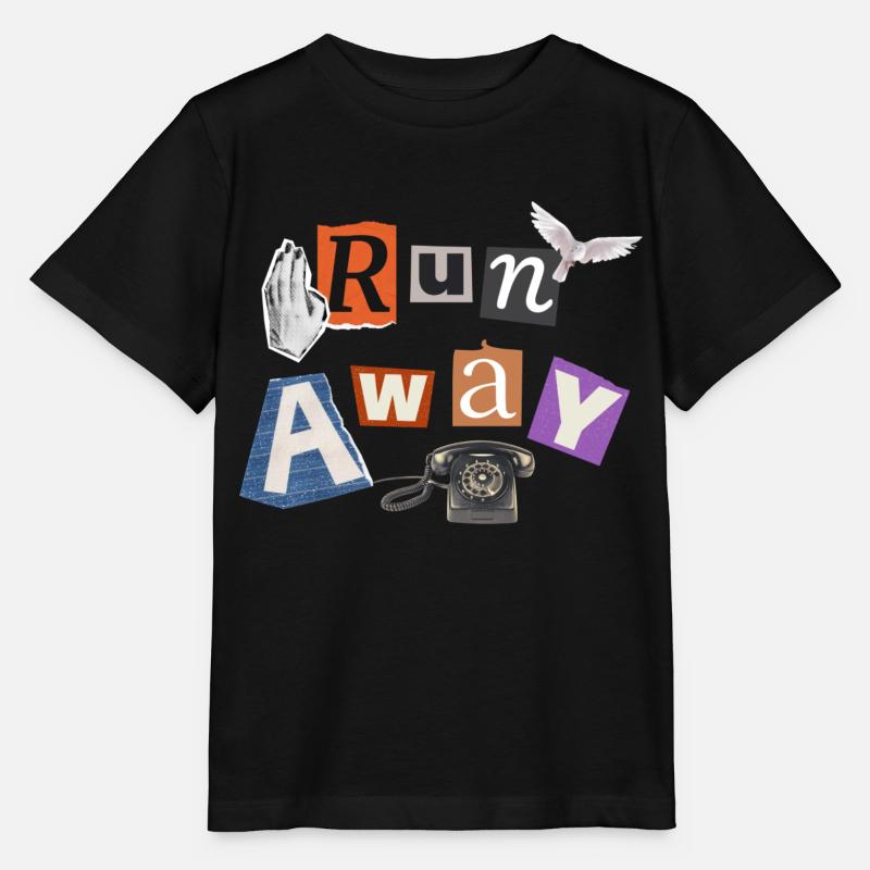 Lauf weg - Stanley/Stella Kinder T-Shirt MINI CREATOR  - Schwarz