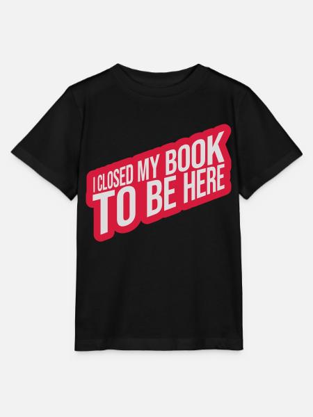 I closed my book - Stanley/Stella Kinder T-Shirt MINI CREATOR  - Schwarz