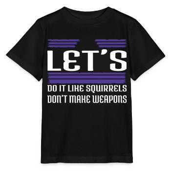 Cadeau Funky Enfant Anti Guerre Anniversaire Cadeau Idée - T-shirt bio MINI CREATOR Stanley/Stella Enfant - noir - Devant - Mikhail (115cm)
