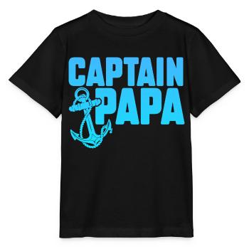 Lake Sailor Fisherman Boat Driver - Drôle de capitaine - T-shirt bio MINI CREATOR Stanley/Stella Enfant - noir - Devant - Mikhail (115cm)