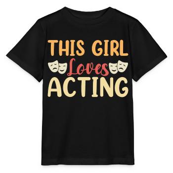 Cette fille aime jouer Comédies musicales Théâtre - T-shirt bio MINI CREATOR Stanley/Stella Enfant - noir - Devant - Mikhail (115cm)