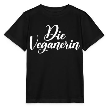 Die Veganerin - Stanley/Stella Kinder T-Shirt MINI CREATOR  - Schwarz - Vorne - Mikhail (115cm)