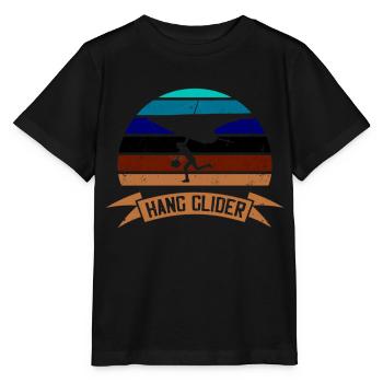 Hanggleiter Drachenflieger Deltasegler - Stanley/Stella Kinder T-Shirt MINI CREATOR  - Schwarz - Vorne - Mikhail (115cm)